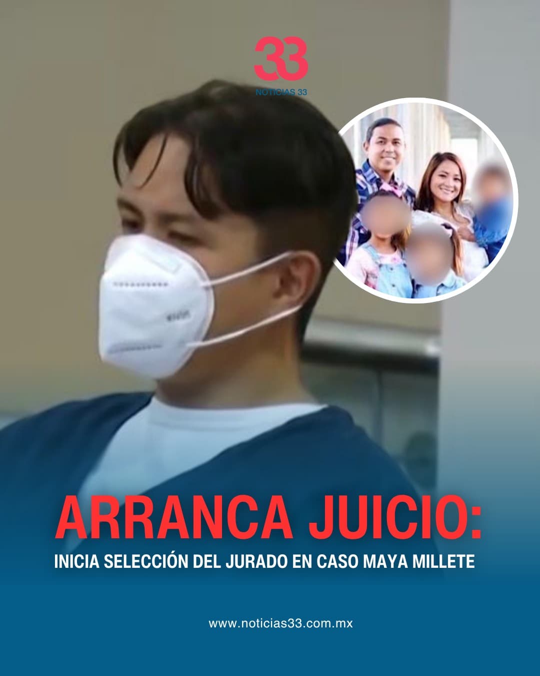Inicia selección del jurado en el juicio contra Larry Millete, acusado de la mu3rte de su esposa Maya